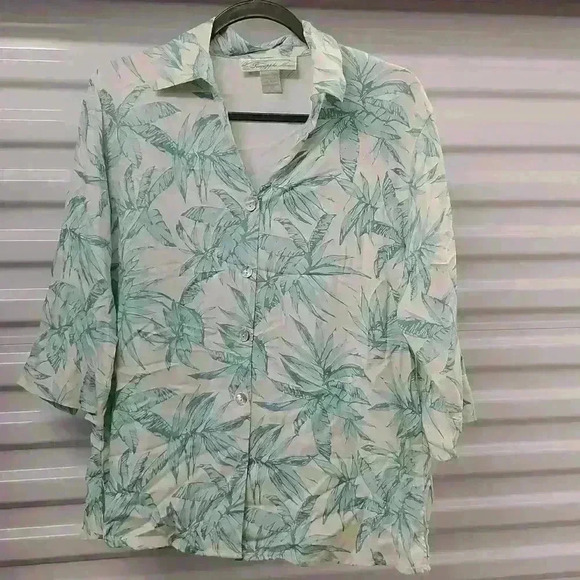 Pineapple Moon women's blouse 100% silk - Picture 1 of 6